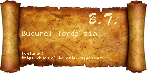 Bucurel Terézia névjegykártya
