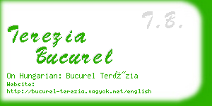 terezia bucurel business card